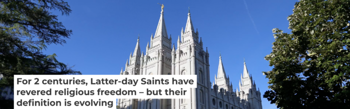 Leaders of the Church of Jesus Christ of Latter-day Saints have called for a fast on July 5, 2026, to give thanks for religious liberty. AP Photo/Rick Bowmer